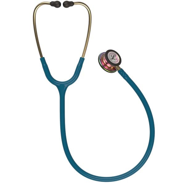 3M Littmann 5807 Classic III Stethoscope - Special Edition Rainbow Chestpiece; Caribbean Tube; Brass Stem And Headset