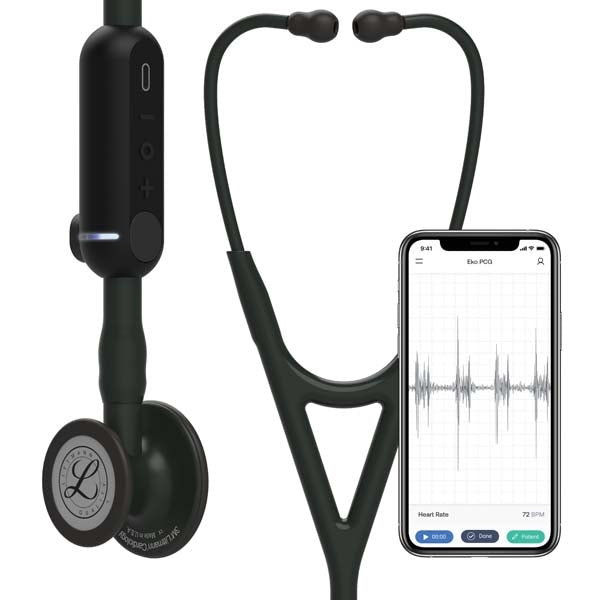 3M Littmann 8480 CORE Digital Stethoscope - Black Chestpiece; Tube; Stem And Headset