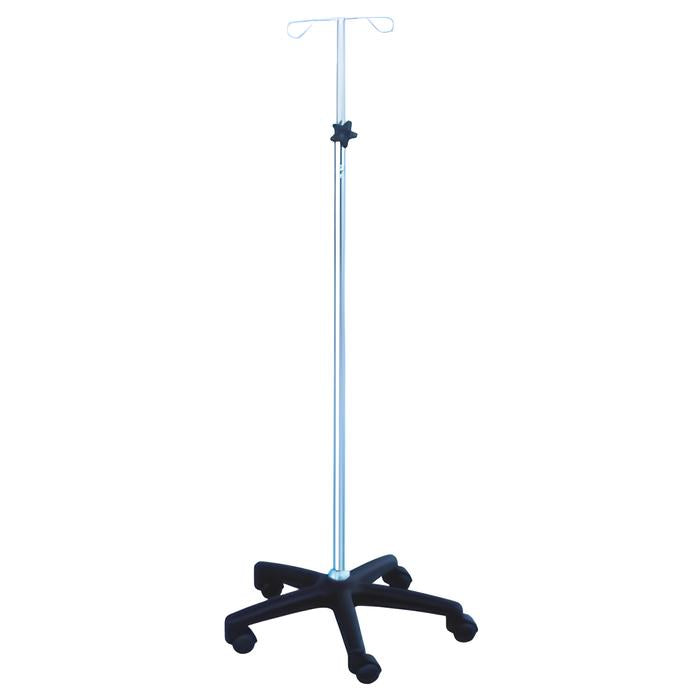 IV Stand Stainless Steel Height Adjustable With Polymem Base