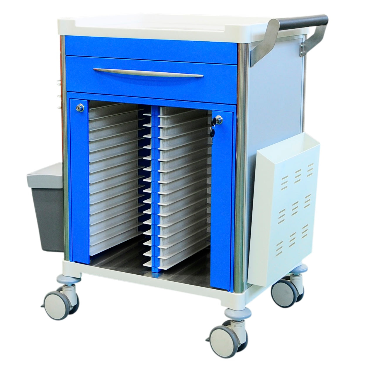 Medical Records Trolley With One Drawer