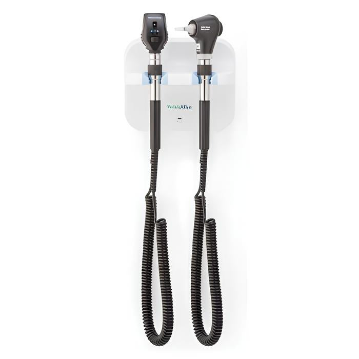 Welch Allyn 77716 Diagnostic Wall System - LED Coaxial Ophthalmoscope And MacroView LED Basic Otoscope