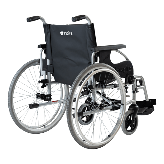 Aspire Assist 3 Folding Wheelchair - Ward Vinyl HD - 570mm