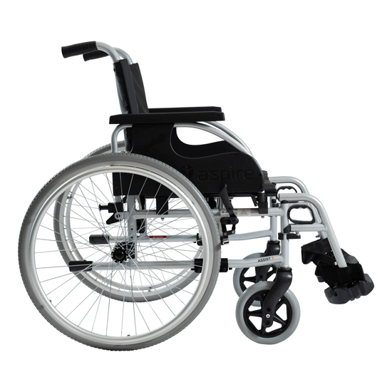 Aspire Assist 3 Folding Wheelchair - Ward Vinyl HD - 570mm