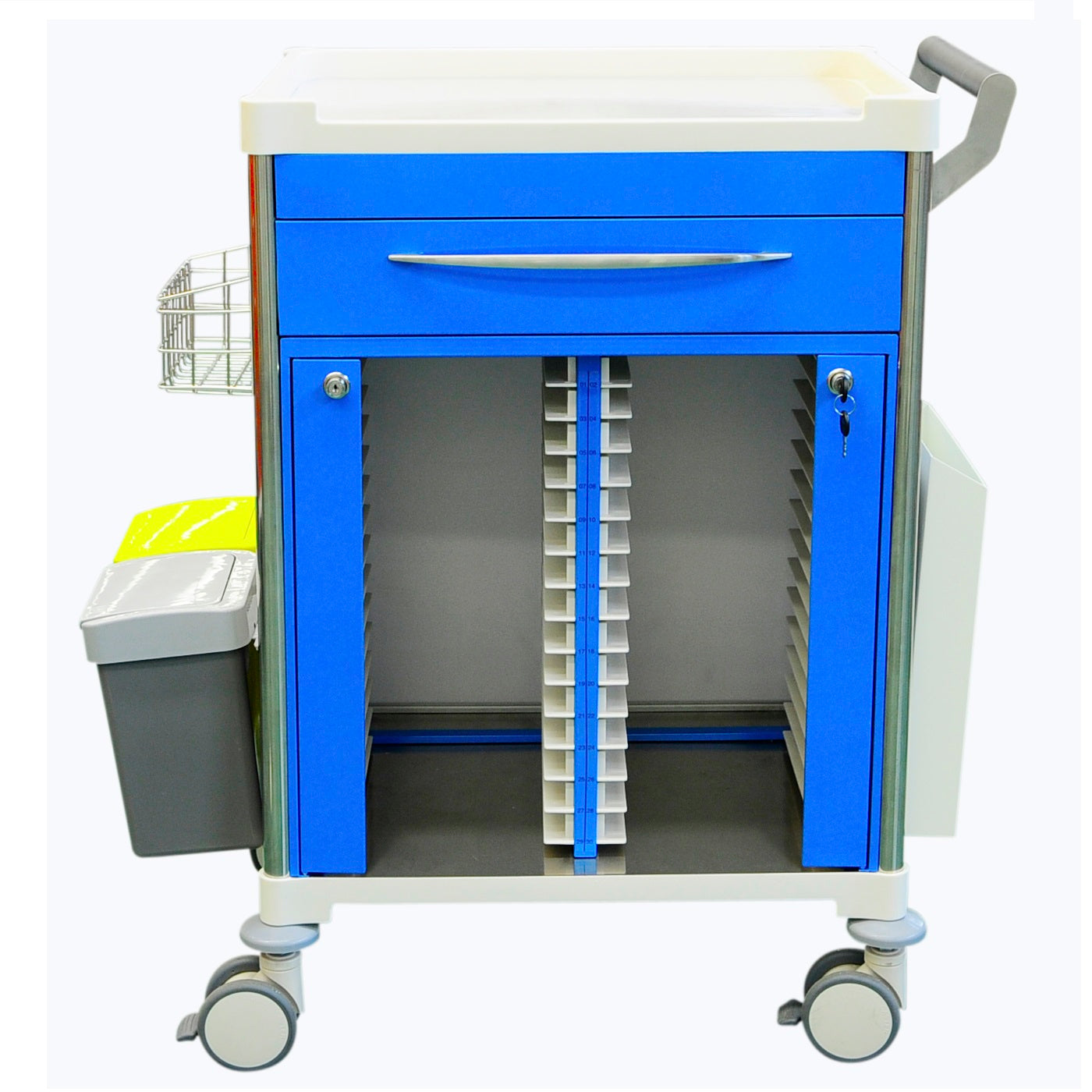 Medical Records Trolley With One Drawer